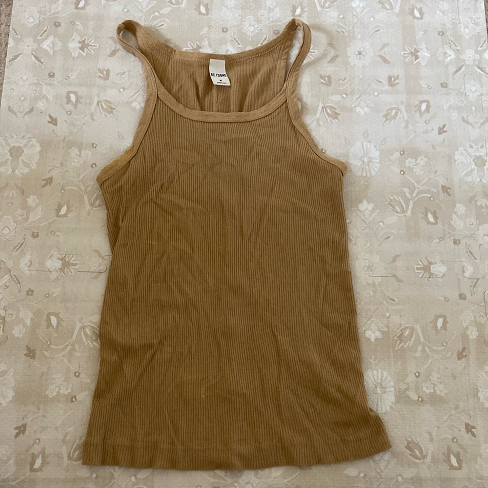 RE/DONE ribbed tank - made in the USA